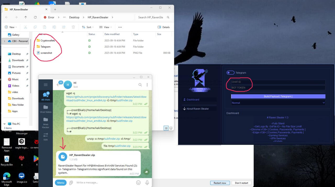 Raven Stealer v1.3 - Windows Stealer